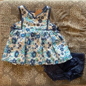 NWT Savannah Floral Dress & Bloomer Set, 3-6 Mo